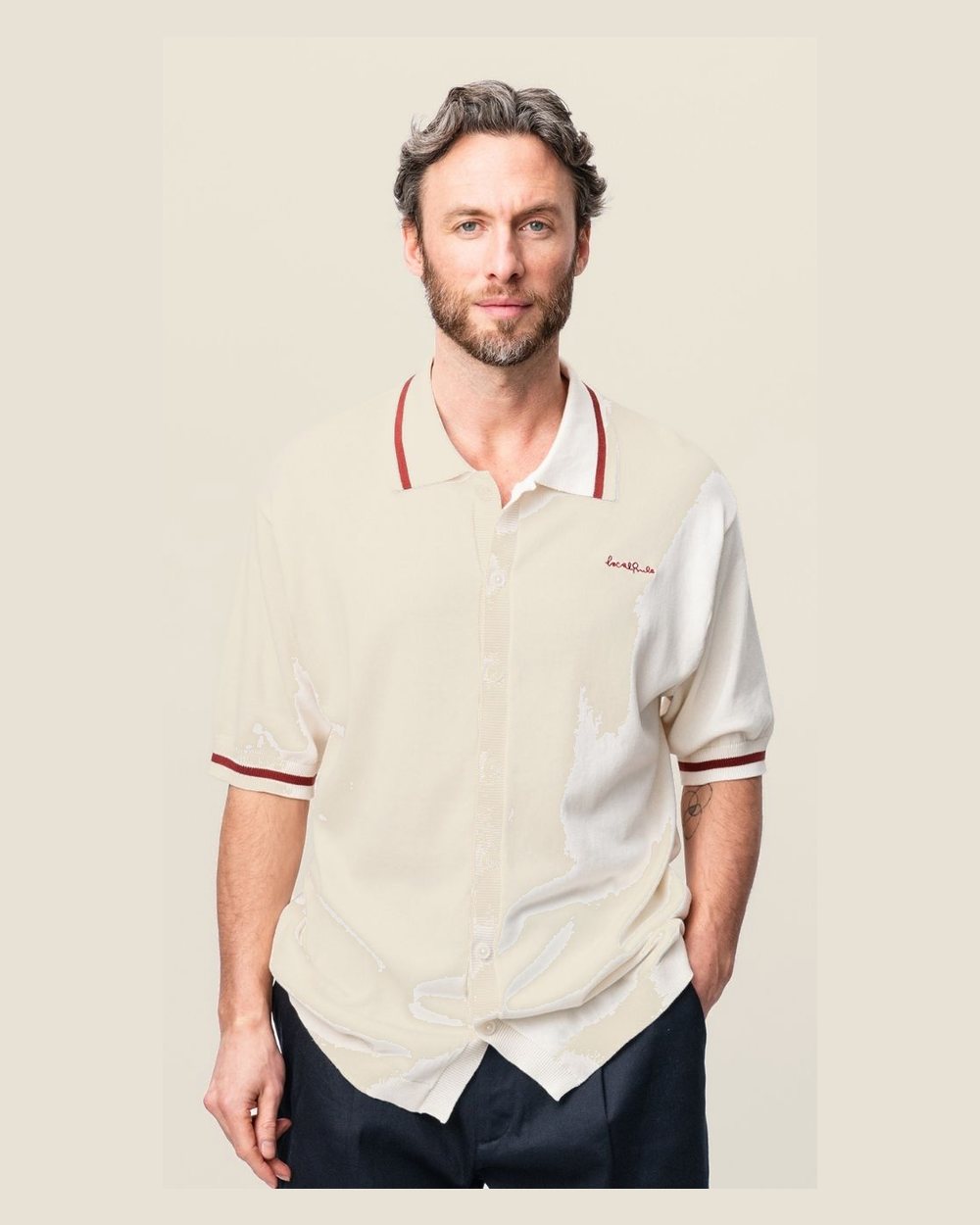 Local Rule Knit Polo - Off-White &middot; view 1 of 5