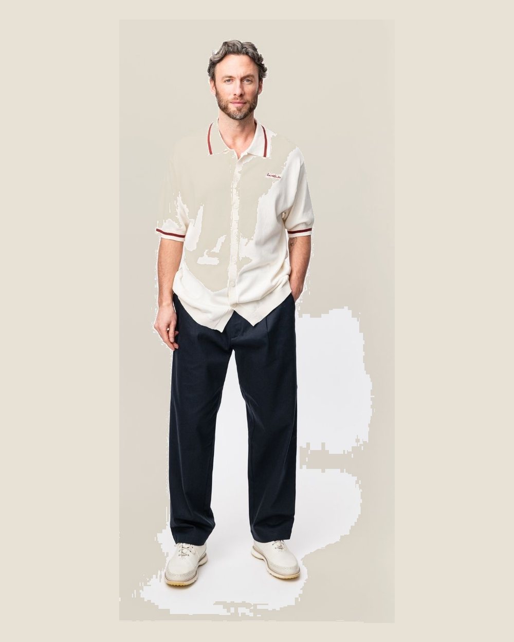 Local Rule Knit Polo - Off-White &middot; view 2 of 5