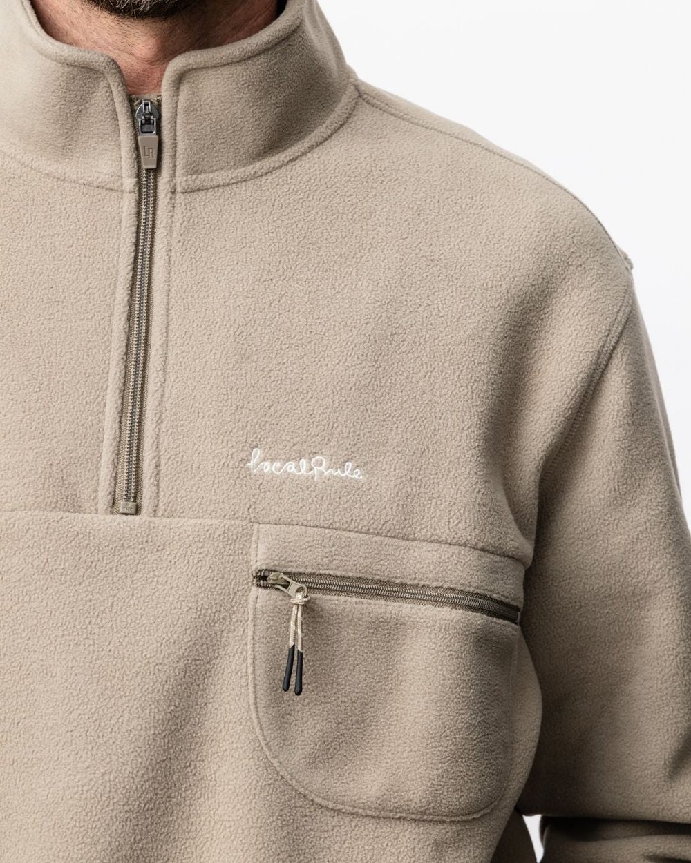 Local Rule Fleece Pullover - Beige &middot; view 3 of 5