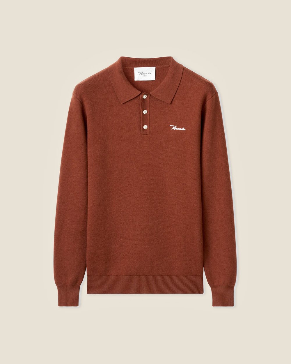 Macade Club Knit Polo - Rust &middot; view 1 of 5