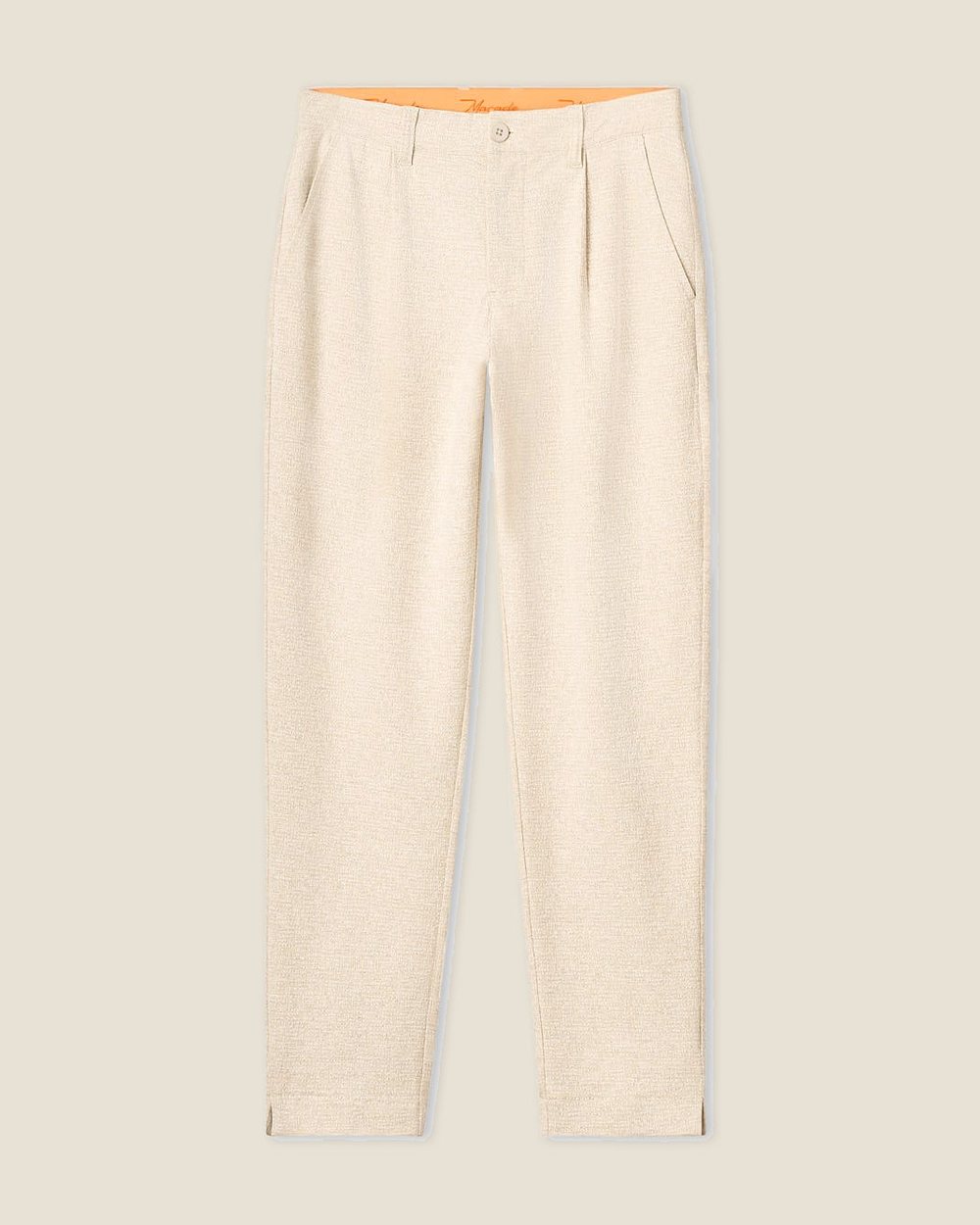 Macade Ridgeweave Pleated Trousers - Sand &middot; view 1 of 5