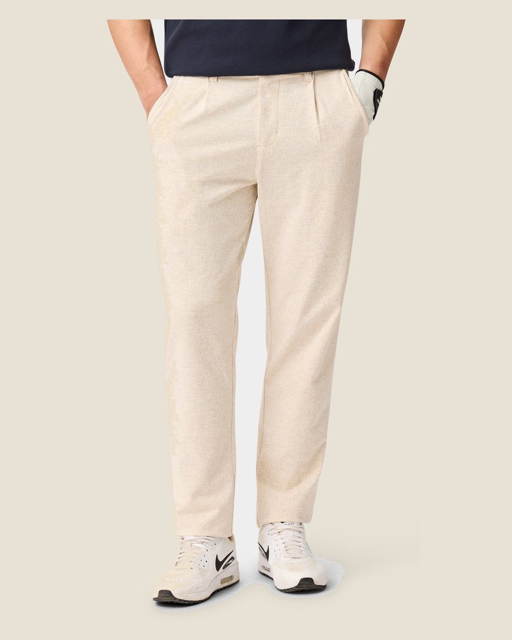 Macade Ridgeweave Pleated Trousers - Sand &middot; view 2 of 5