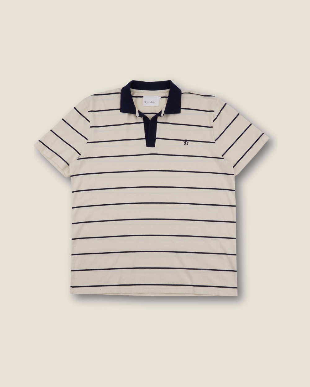 Sounder Capri Collar Polo - Deep Navy / Natural &middot; view 1 of 5