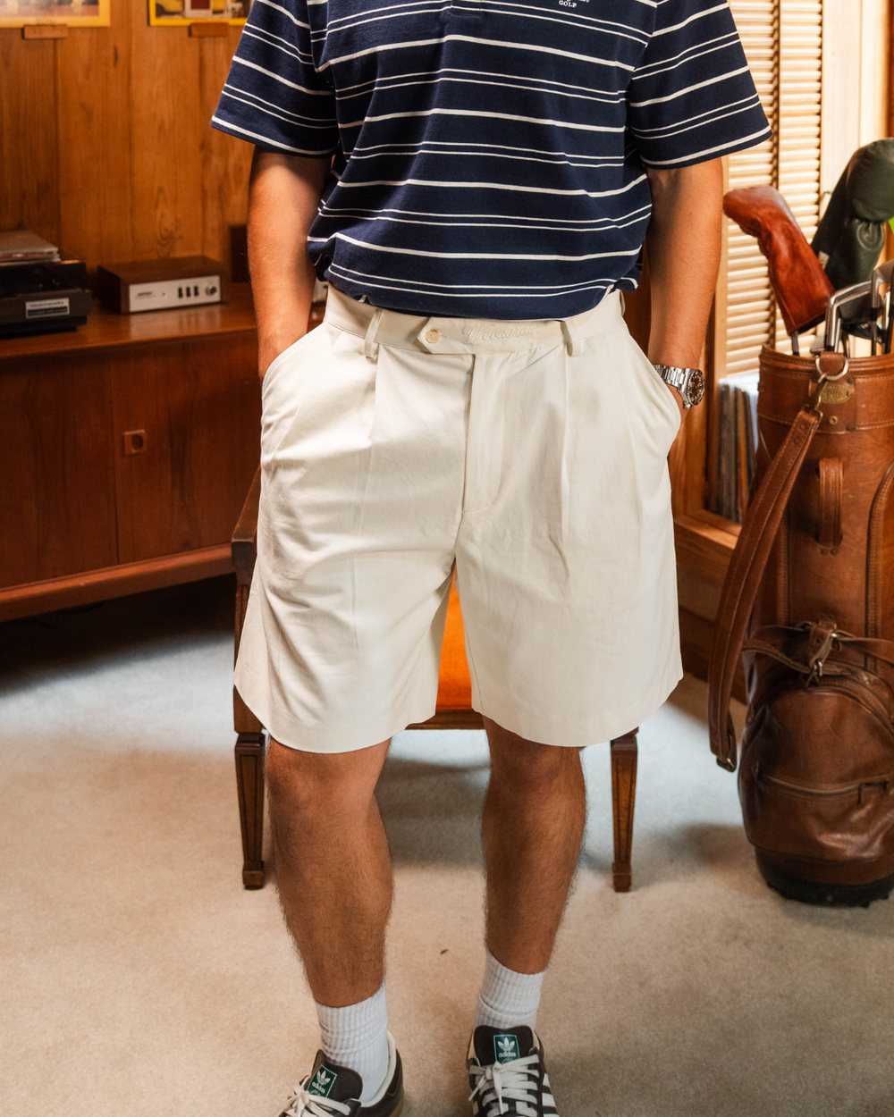 Woodgrain Golf The Double Pleated Short • Cream &middot; view 3 of 5