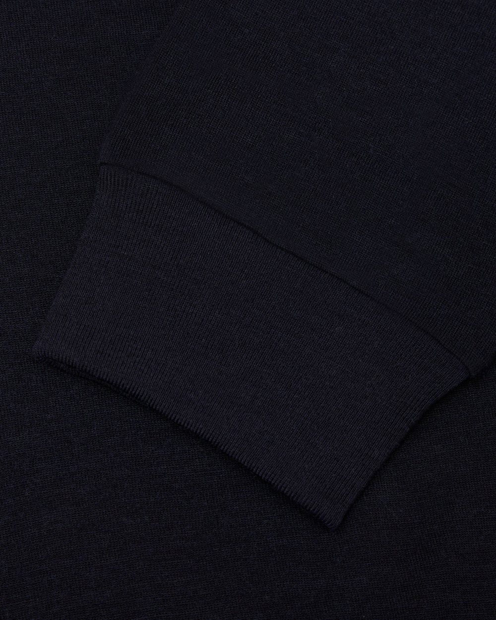 Whim Golf White Embroidered Navy Merino Long Sleeve Golf Shirt &middot; view 5 of 5