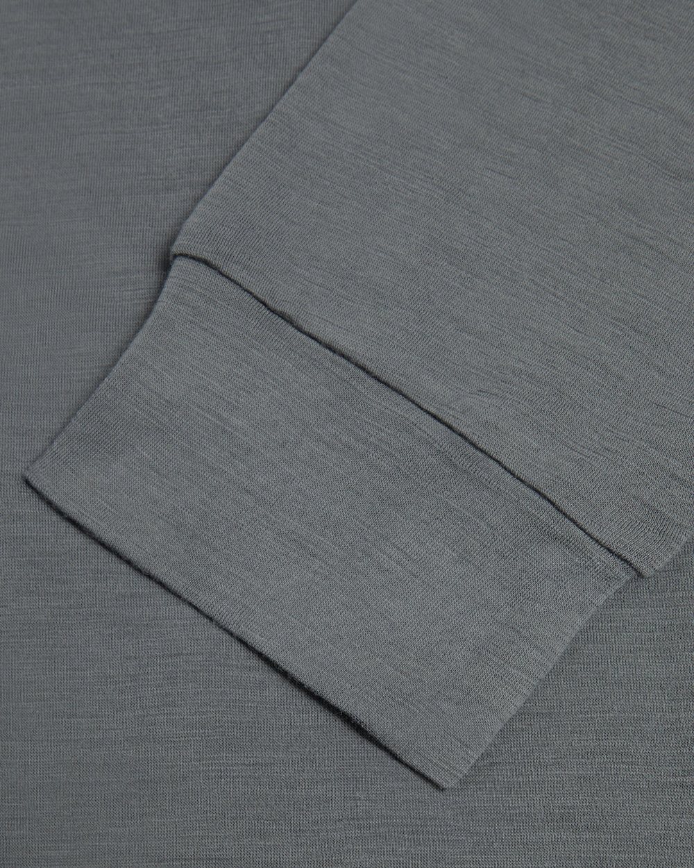 Whim Golf Sky Embroidered Slate Merino Long Sleeve Golf Shirt &middot; view 5 of 5