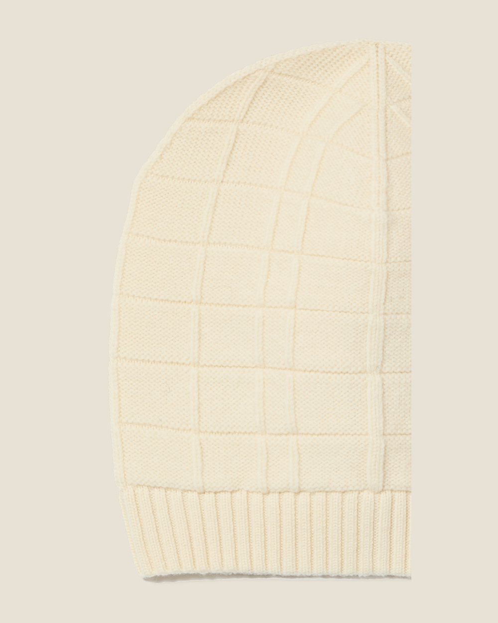 Whim Golf Spell-Out Knit Beanie in Natural &middot; view 2 of 4