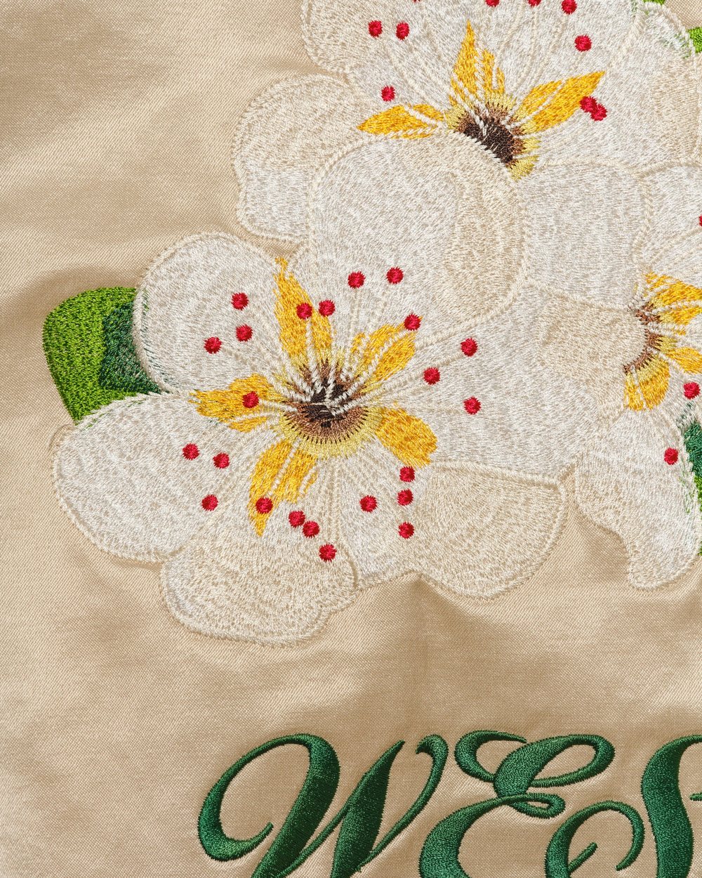 Aberdeen West Satin Trucker Jacket, Beige · view 4 of 4