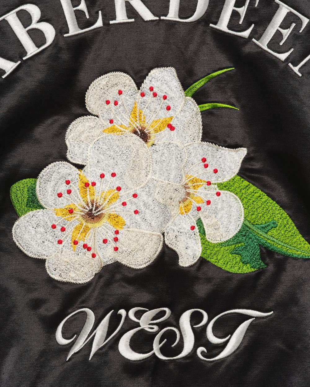 Aberdeen West Satin Trucker Jacket, Black · view 3 of 4