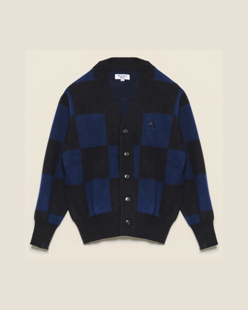 Aberdeen West Cashmere Checker Cardigan · view 1 of 4