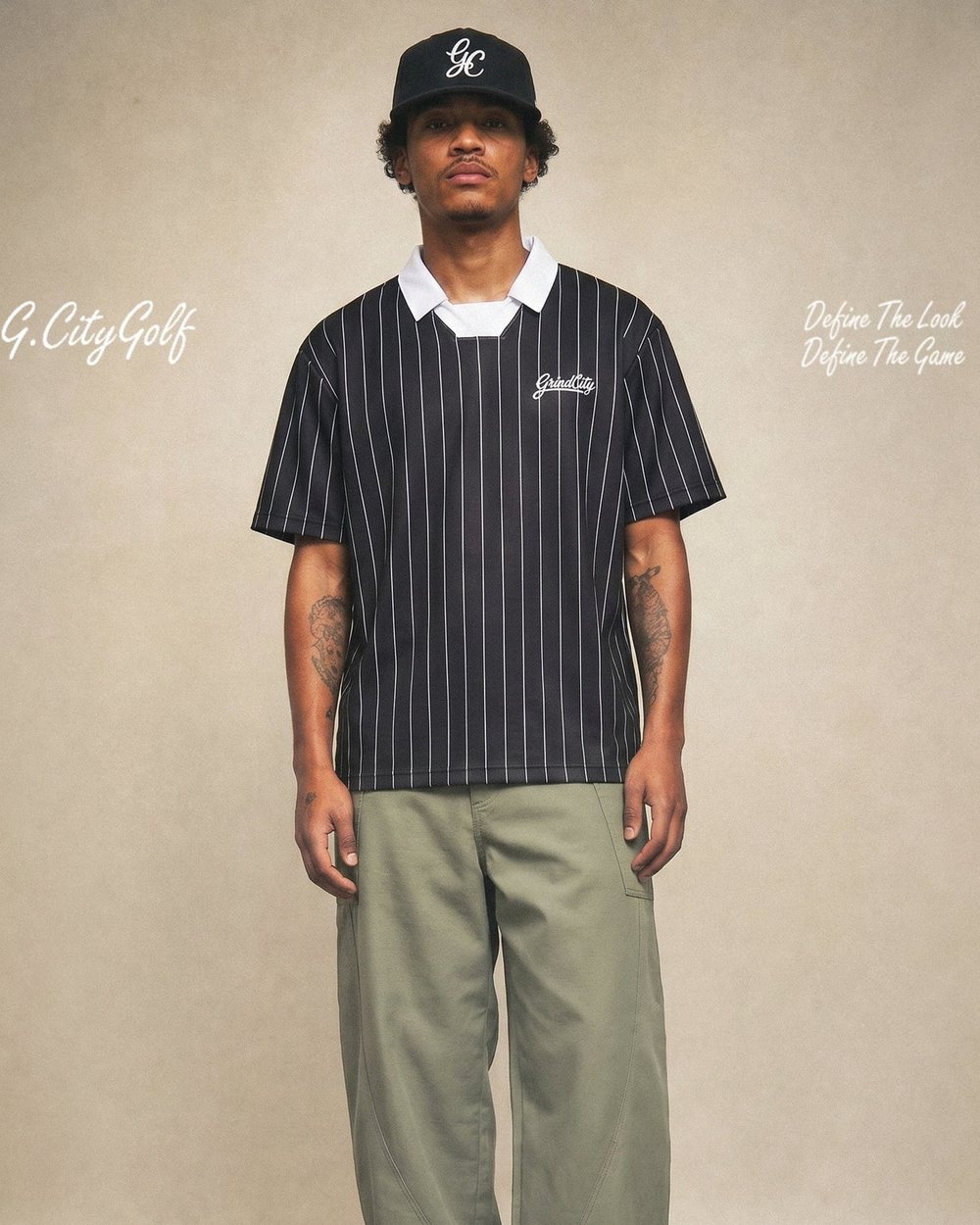 Grind City Golf Pinstripe Protocol Polo · view 5 of 5