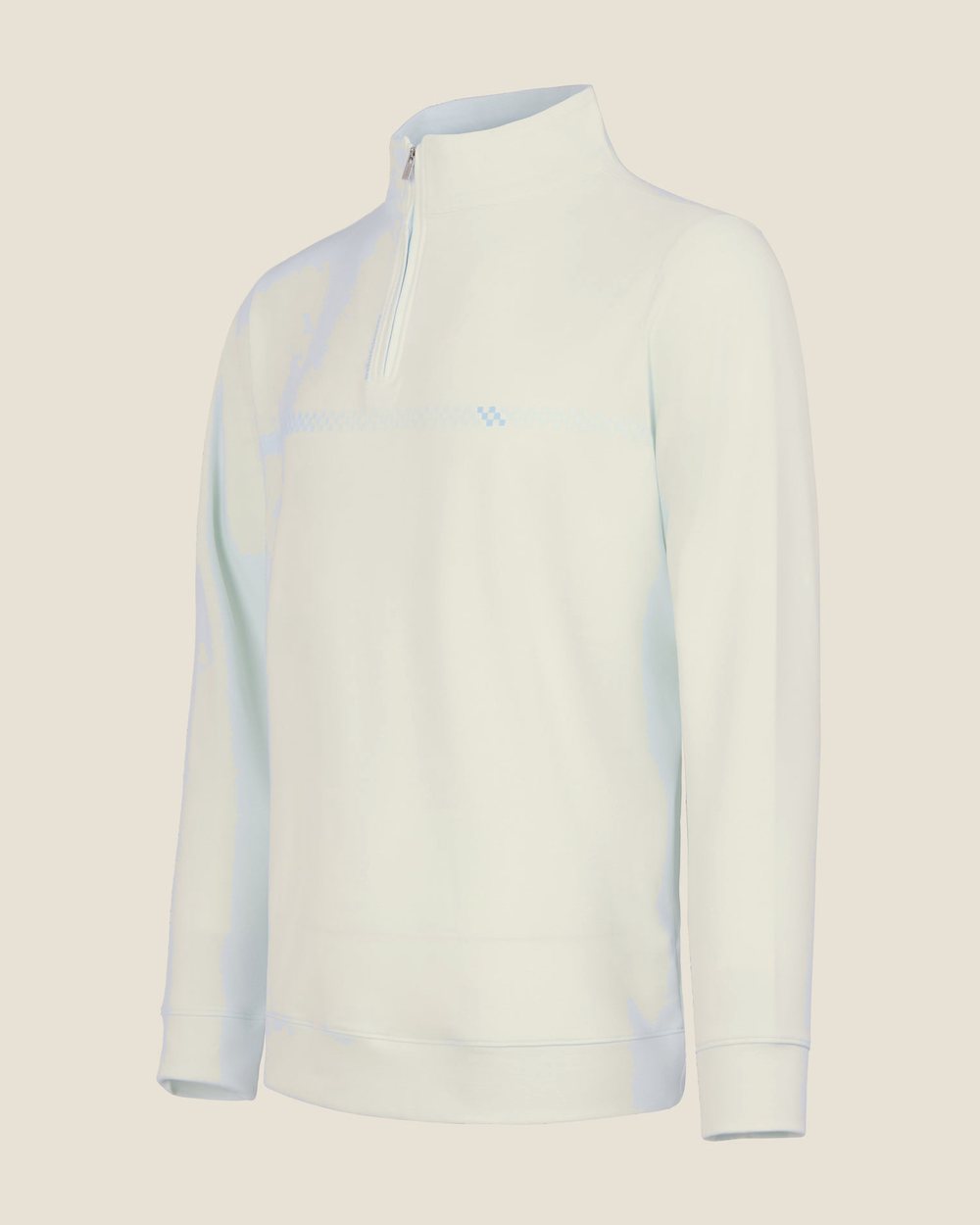 We Hit Fairways Checkered Q-Zip, Mint Blue · view 2 of 4