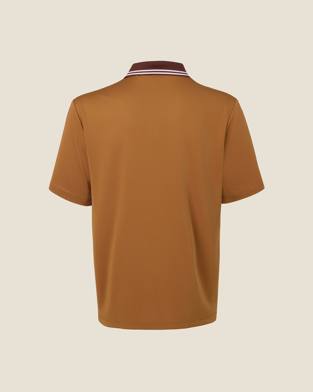 We Hit Fairways Tour V-Neck Polo, Mustard · view 4 of 5