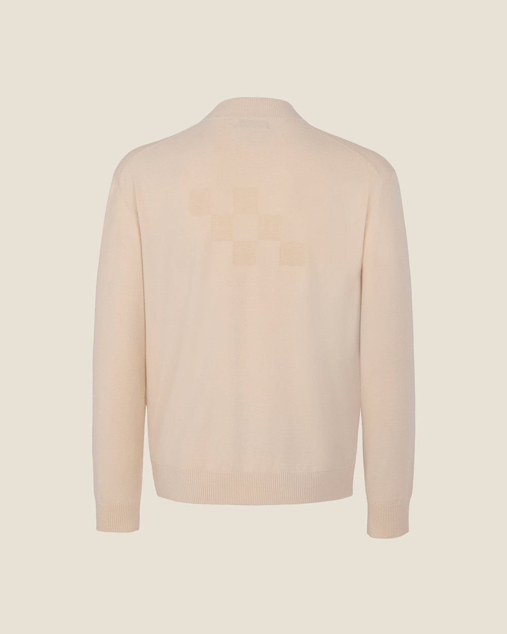 We Hit Fairways Signature Knit Zip Sweater, Oat · view 4 of 4