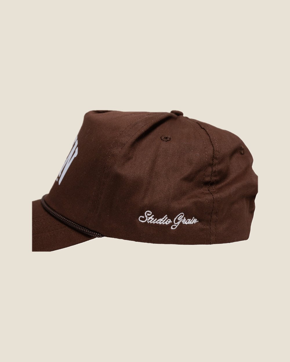 Studio Grain Brown Grain Lettermen Snapback · view 2 of 2
