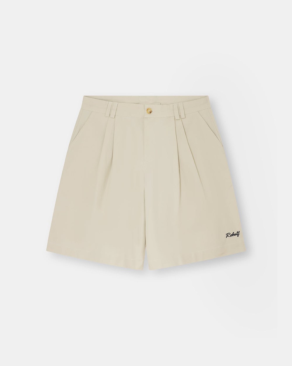 Rebolf Riviera Beige Pleated Shorts · view 2 of 3