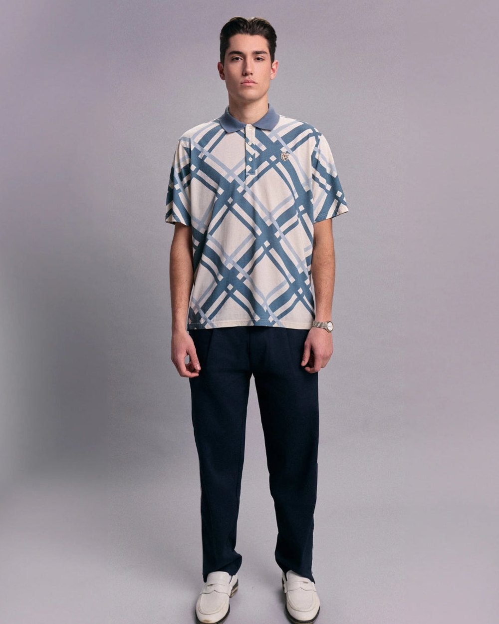Rebolf Pleated Navy Pants · view 2 of 4