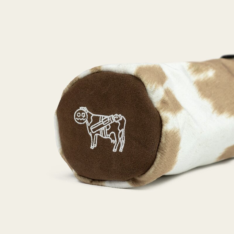 Cow Caddy headcover in Palomino hide