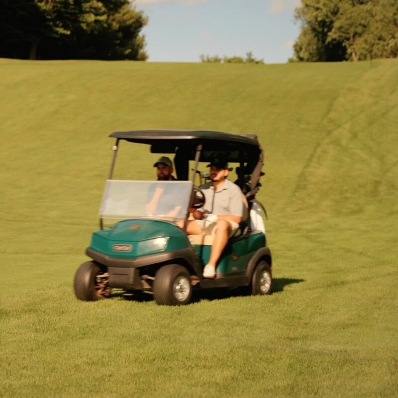 Cart up the hill — RTG on course — @readthegreen_