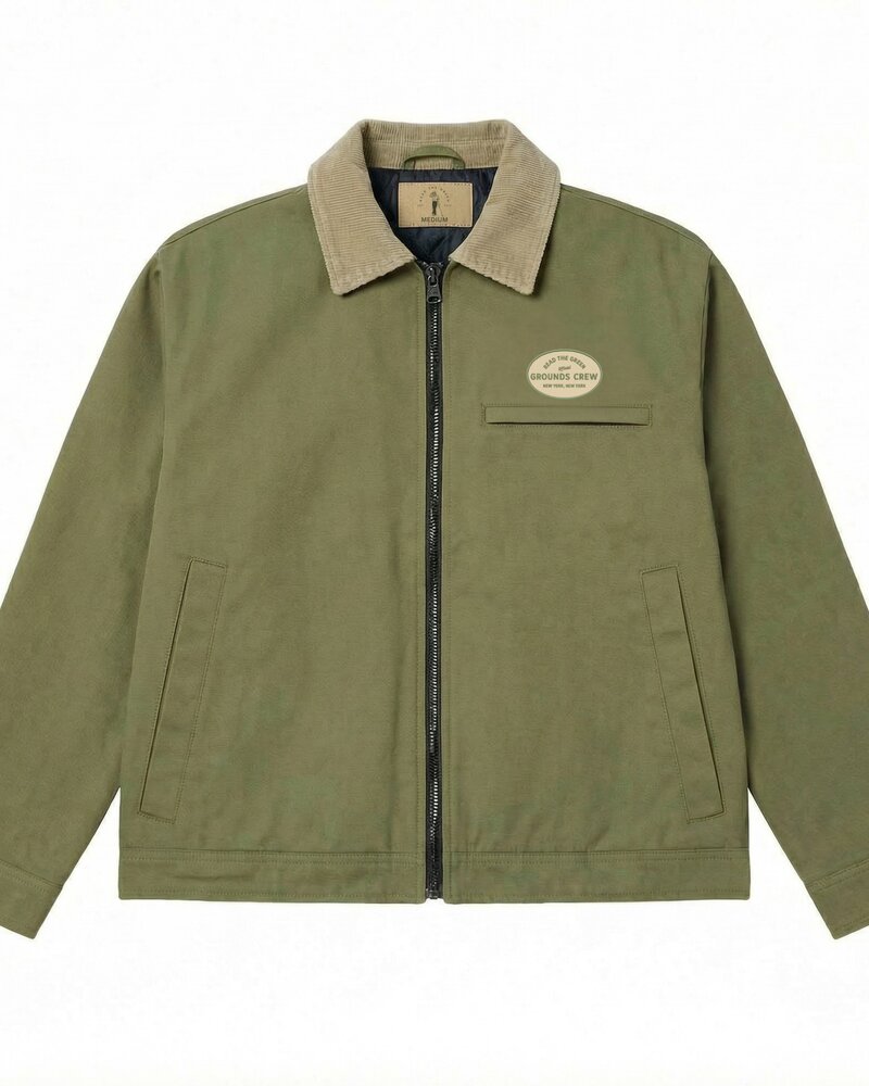 Read The Green Grounds Crew Jacket — Green &middot; view 1 of 4