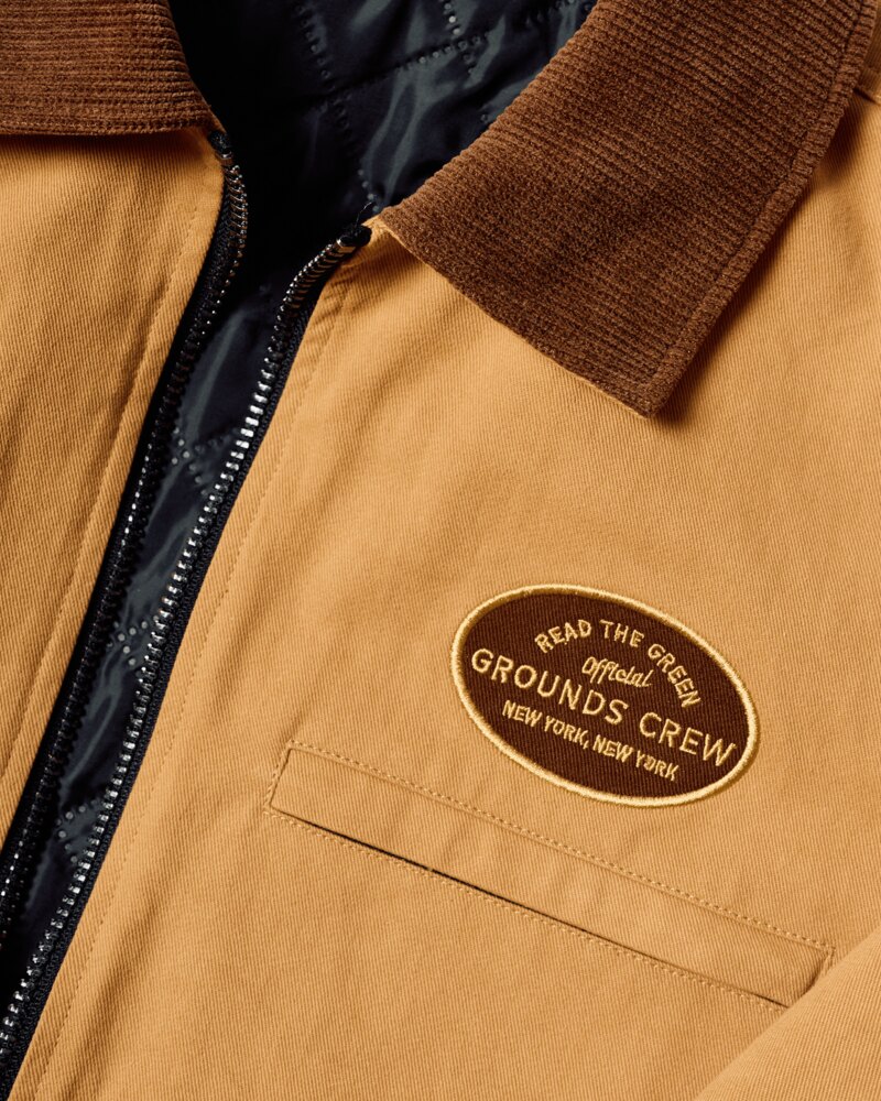 Read The Green Grounds Crew Jacket — Tan &middot; view 3 of 4