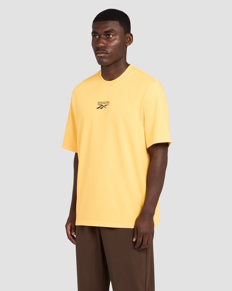 Reebok x Manors Logo T-Shirt Gorse Yellow &middot; view 1 of 1