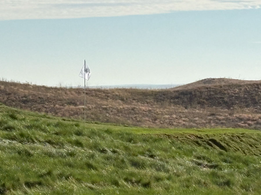 A fairway cut through the chop dunes at Rodeo Dunes, Roggen, Colorado