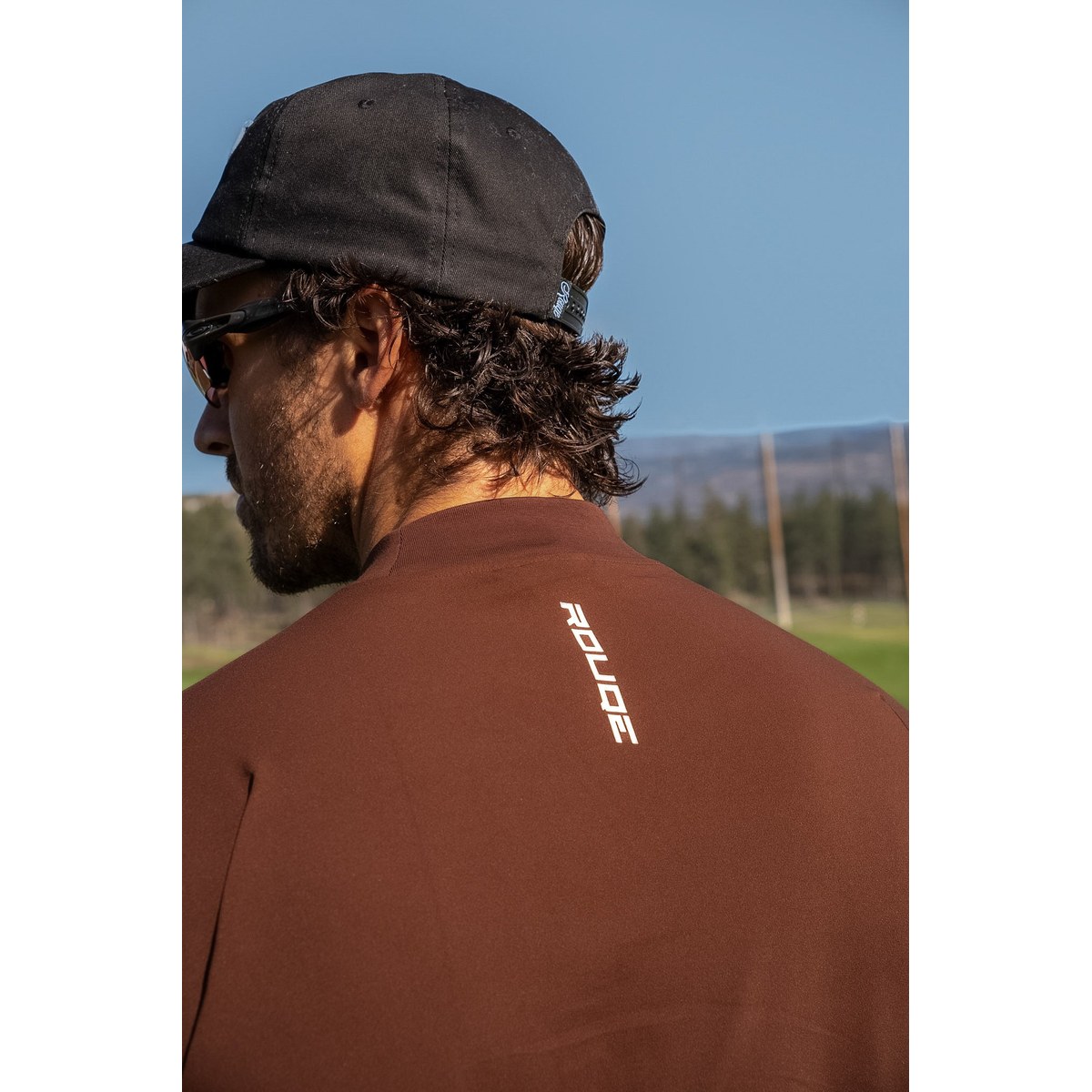 Rouqe Golf &middot; Brown Mock Neck