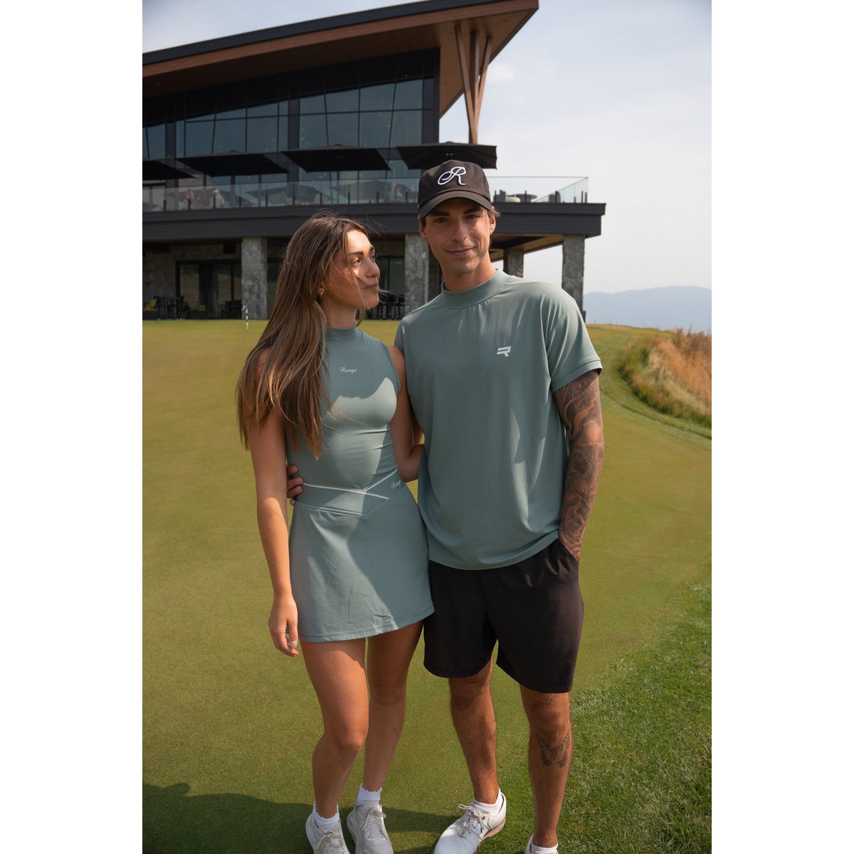 Rouqe Golf Green Mock Neck · view 2 of 5