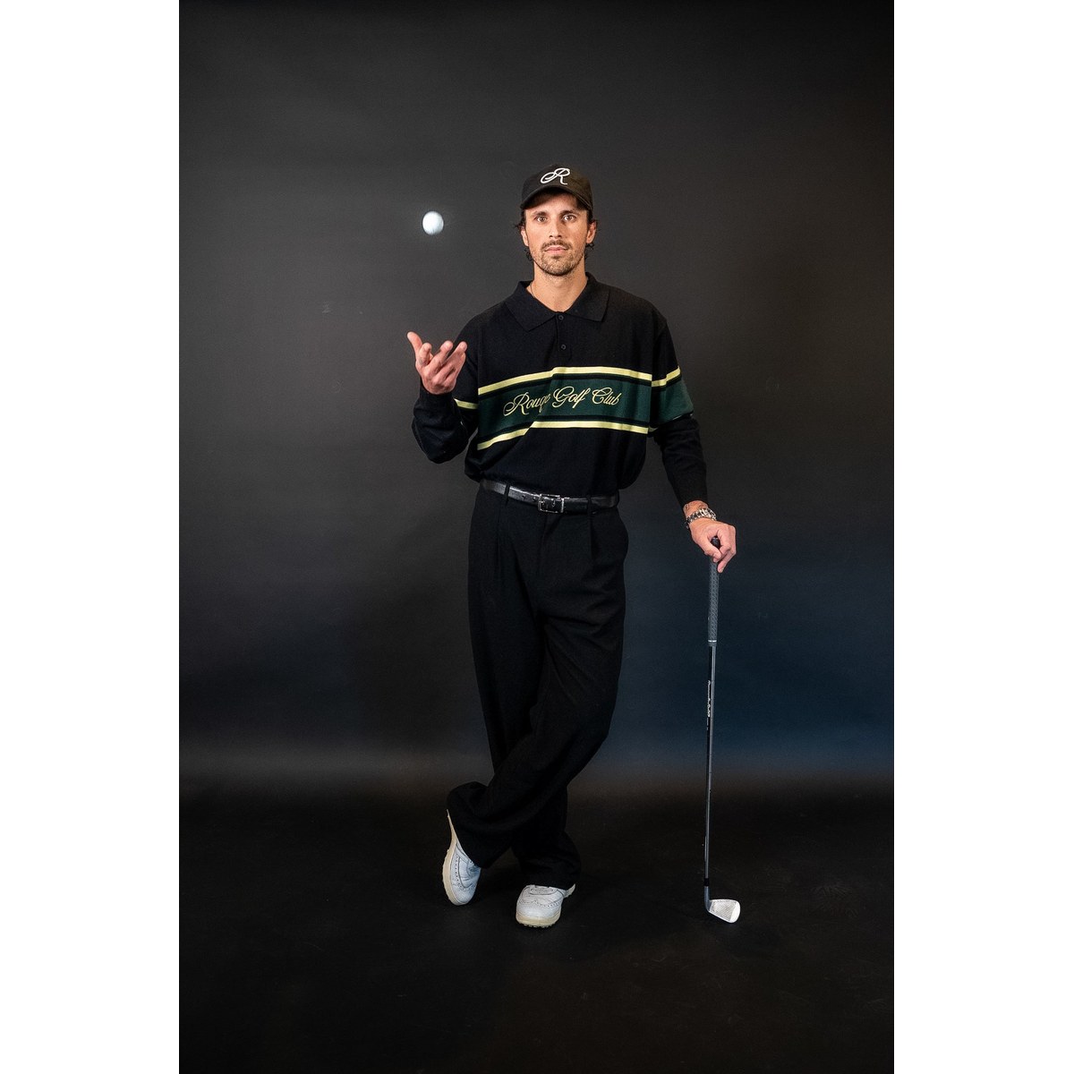 Rouqe Golf Script Long-Sleeve Polo · view 4 of 4