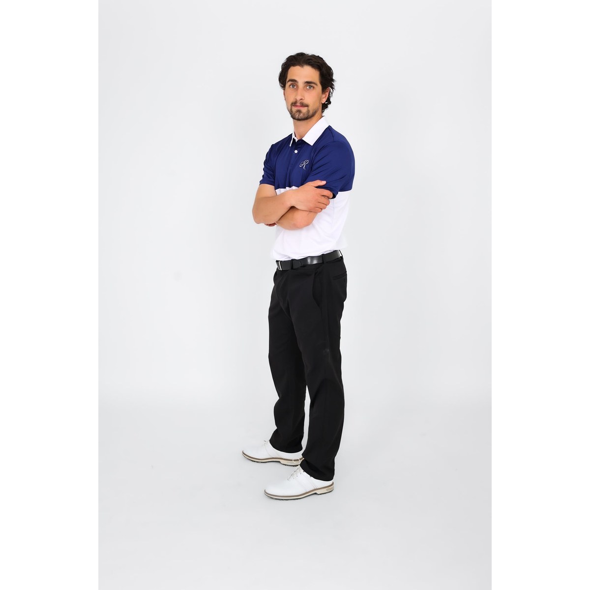 Rouqe Golf Two Tone Polo Blue · view 3 of 5