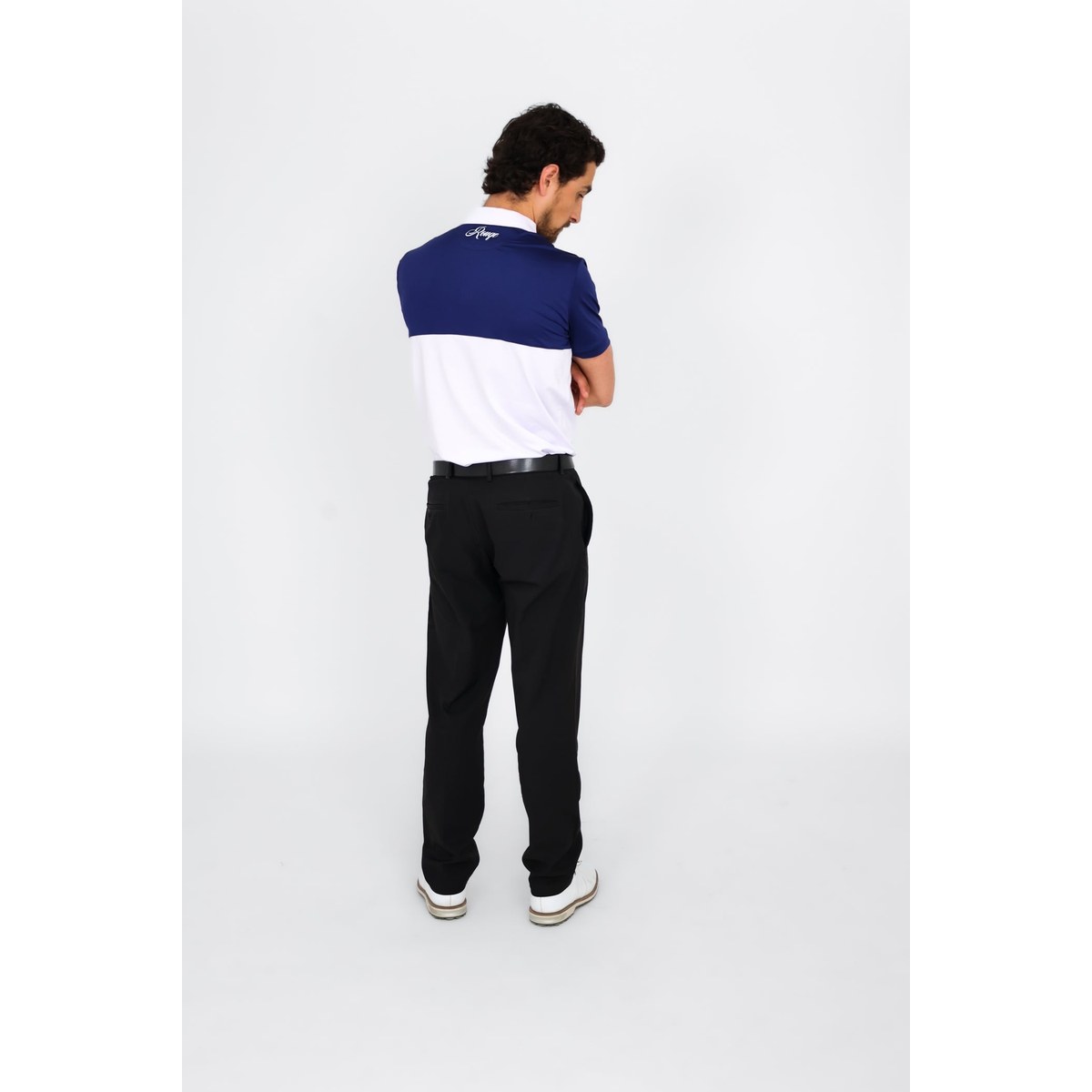 Rouqe Golf Two Tone Polo Blue · view 4 of 5