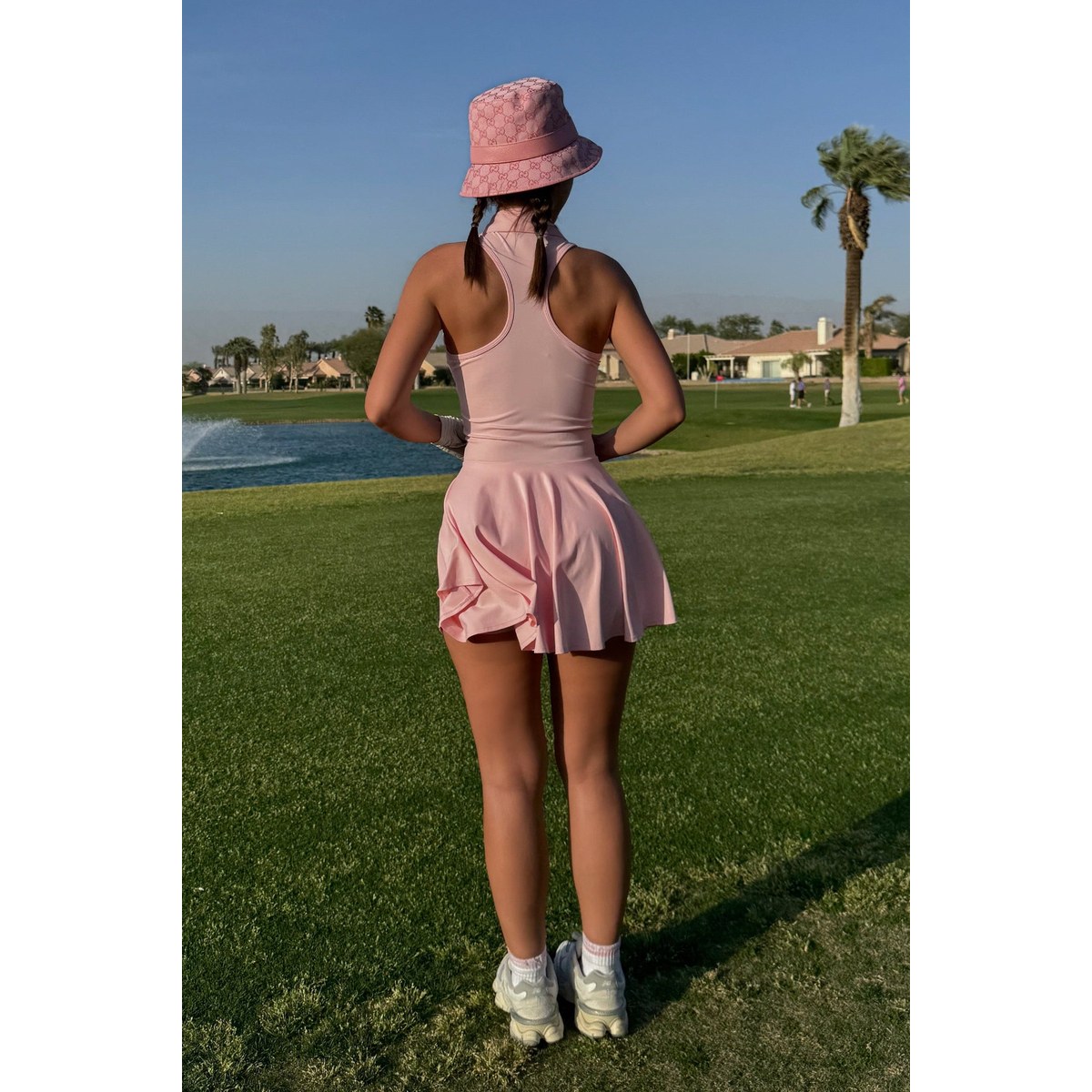 Rouqe Golf “R” Dress Pink · view 2 of 6