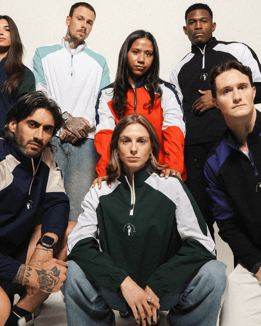 Models in Read The Green's Back '90s Windbreakers and Fairway quarter-zips