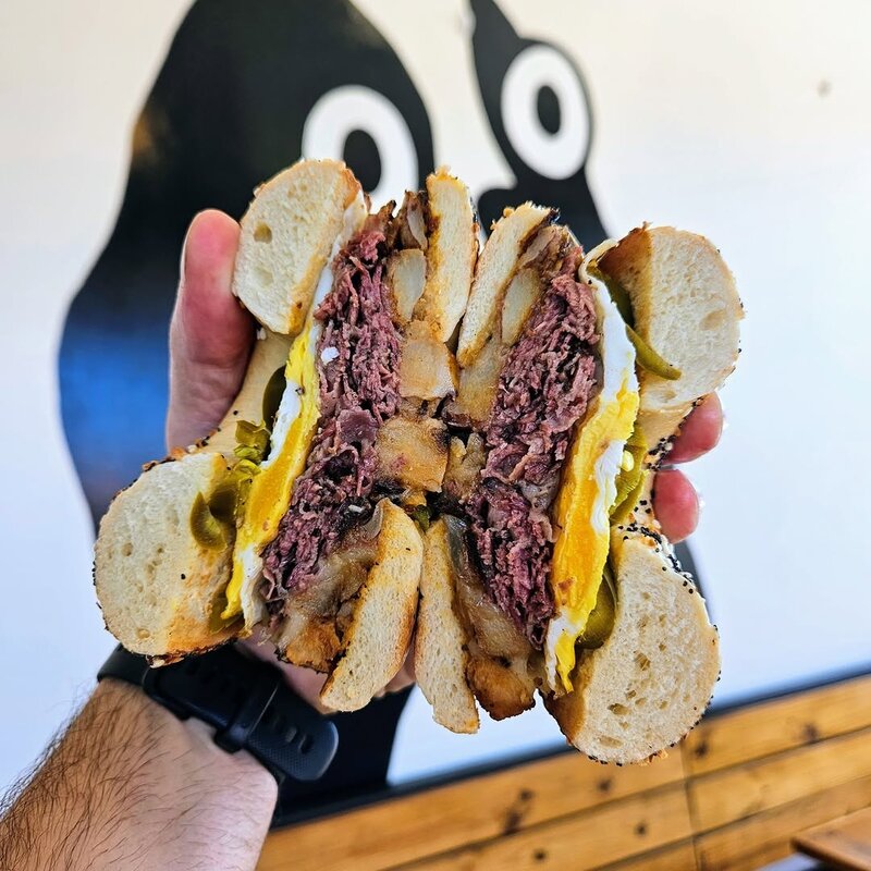 Nervous Charlie's — pastrami, egg and cheese bagel — Austin