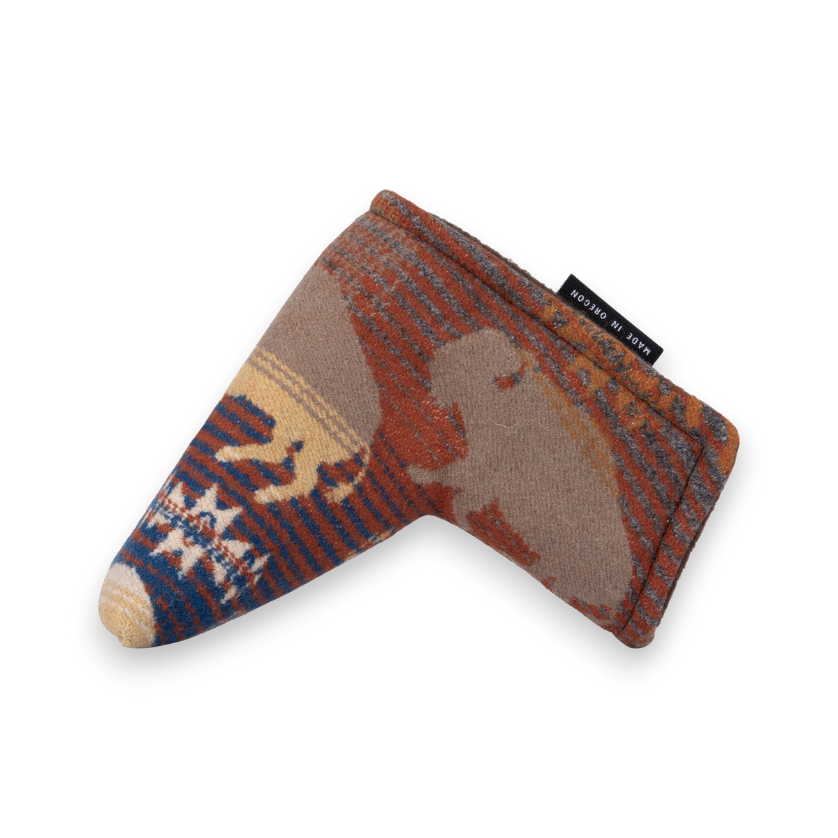 Pendleton Land of the Buffalo Wool Blade Putter by Seamus Golf, handmade in Oregon