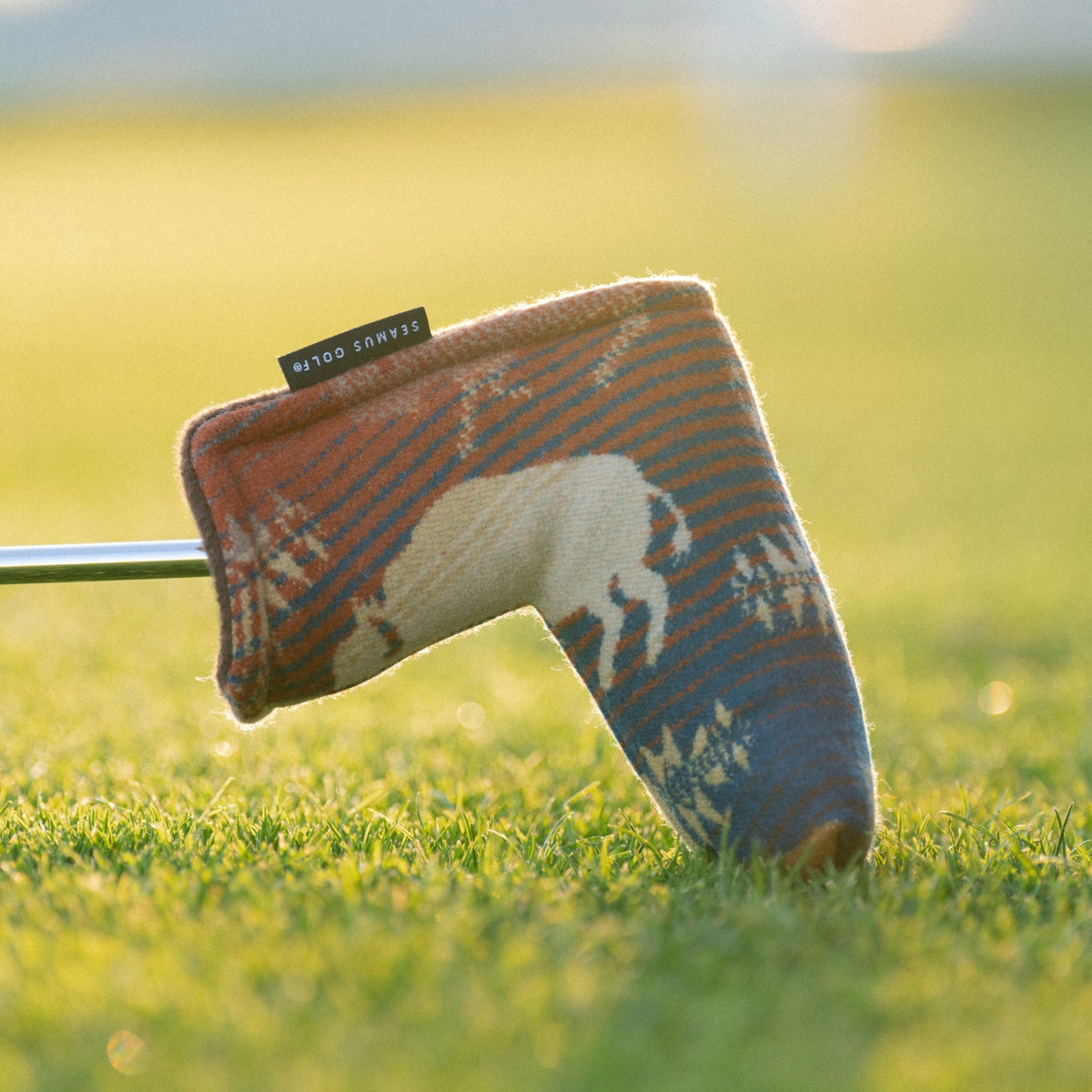 Pendleton Land of the Buffalo Wool Blade Putter by Seamus Golf, handmade in Oregon