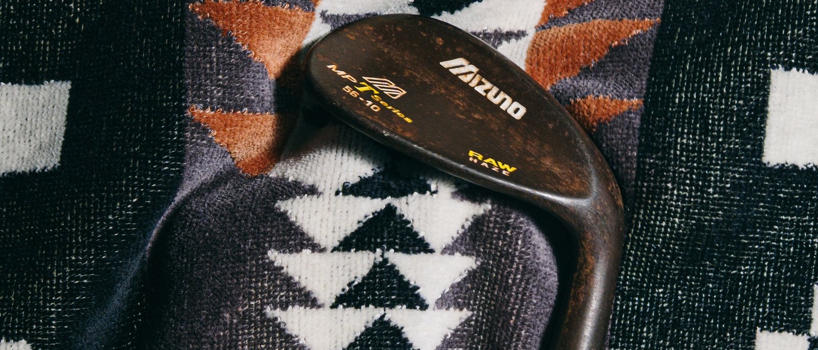 Seamus Golf Pendleton wool towel and vintage club — hand-cut in Beaverton, Oregon