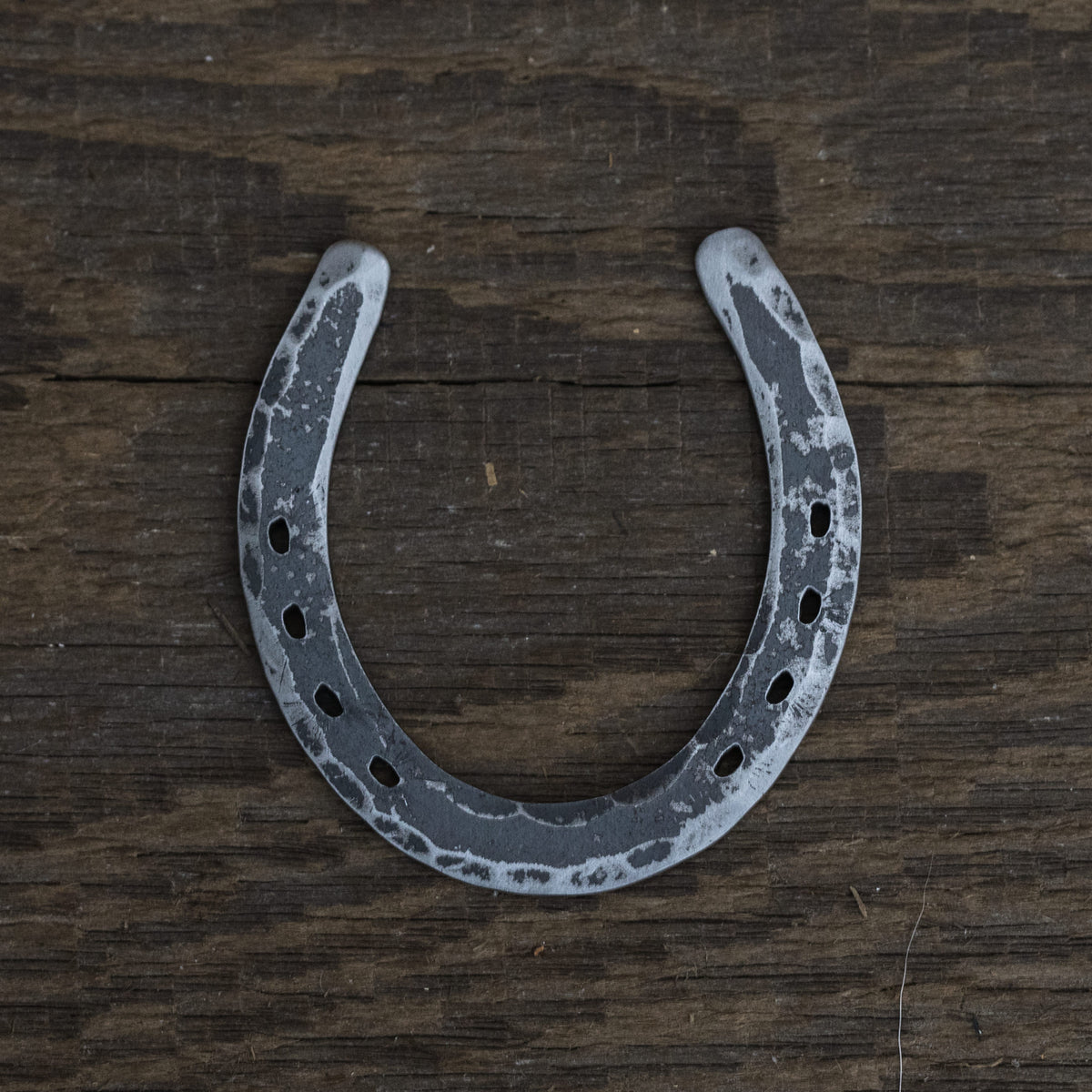 Hand Forged Lucky Horseshoe Marker Steel by Seamus Golf, handmade in Oregon