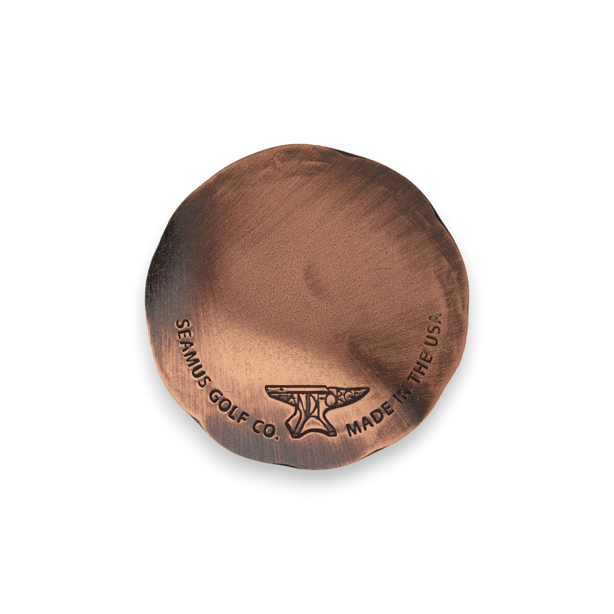 Hand Forged Mark It 8 Marker Copper by Seamus Golf, handmade in Oregon