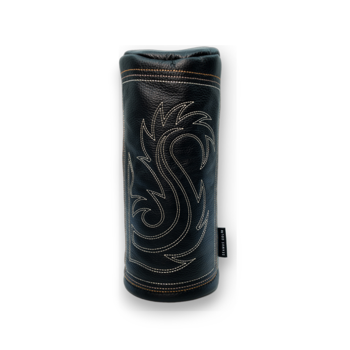 Roper Boot Black Tribeca Leather Driver by Seamus Golf, handmade in Oregon