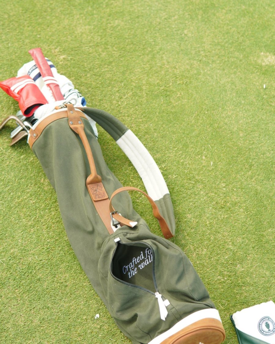 The Simple Sunday Bag lying on the grass