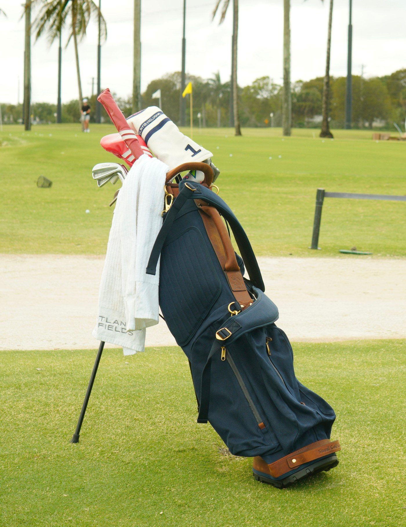 The Shoal Standard Bag in navy canvas · view 1 of 4