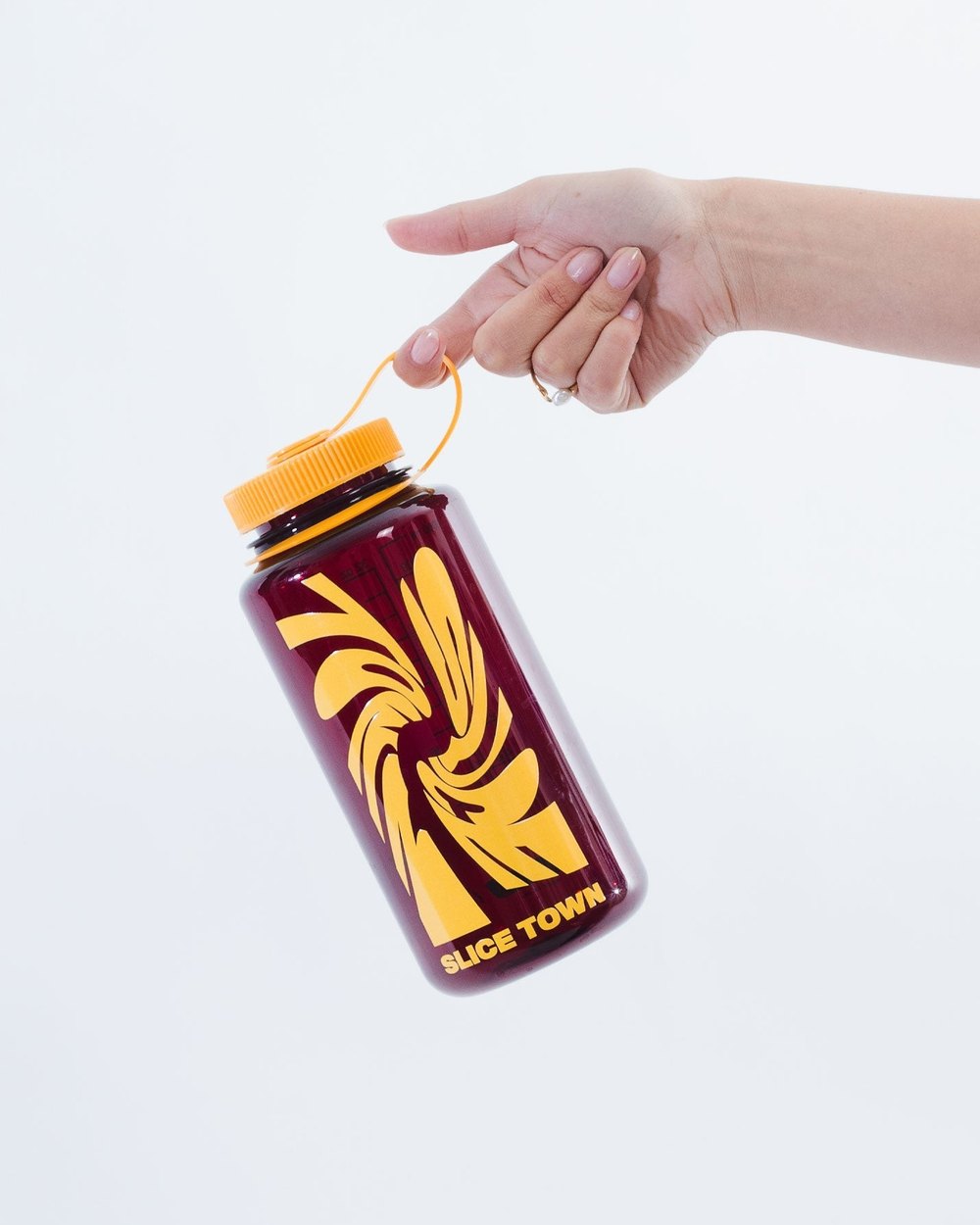 SLICE TOWN Nalgene Bottle, 1L, Bordeaux or Denim · view 5 of 5