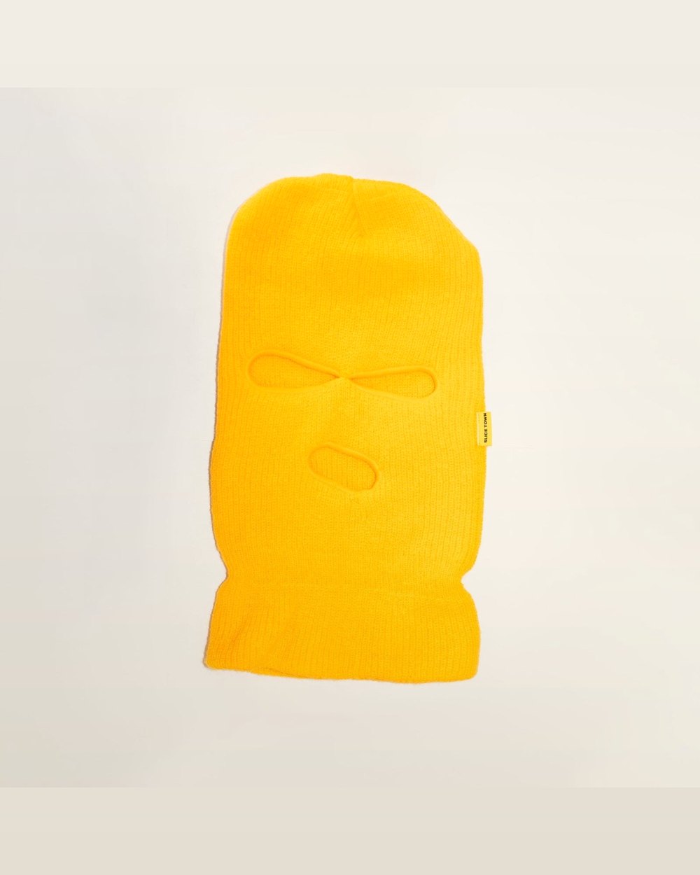 SLICE TOWN Knitted Golf Balaclava, Yellow · view 1 of 3