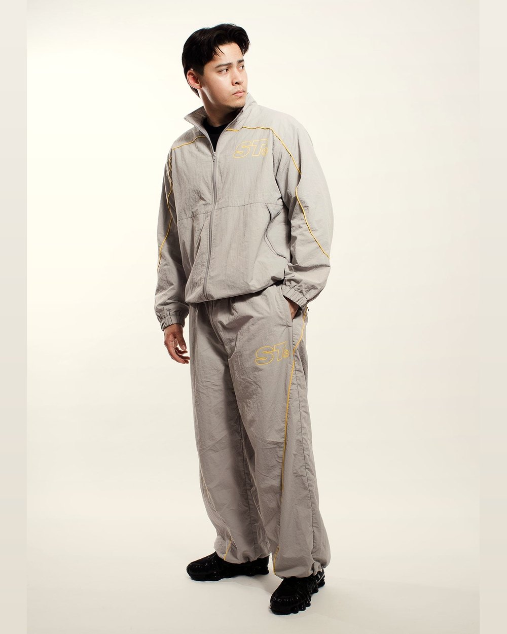 SLICE TOWN Golf Track Pants, Slate · view 1 of 4