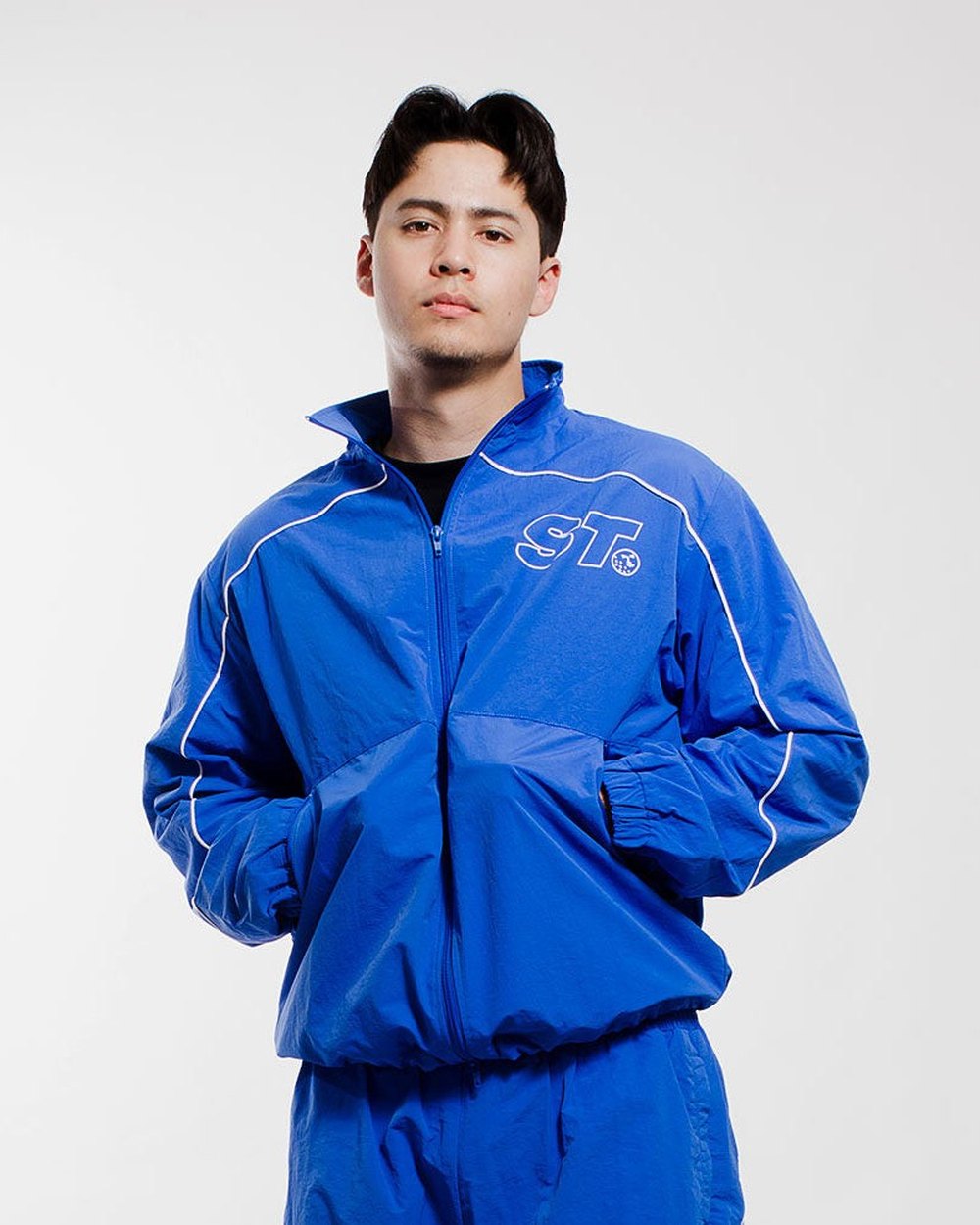 SLICE TOWN Golf Track Jacket, Cobalt · view 1 of 4