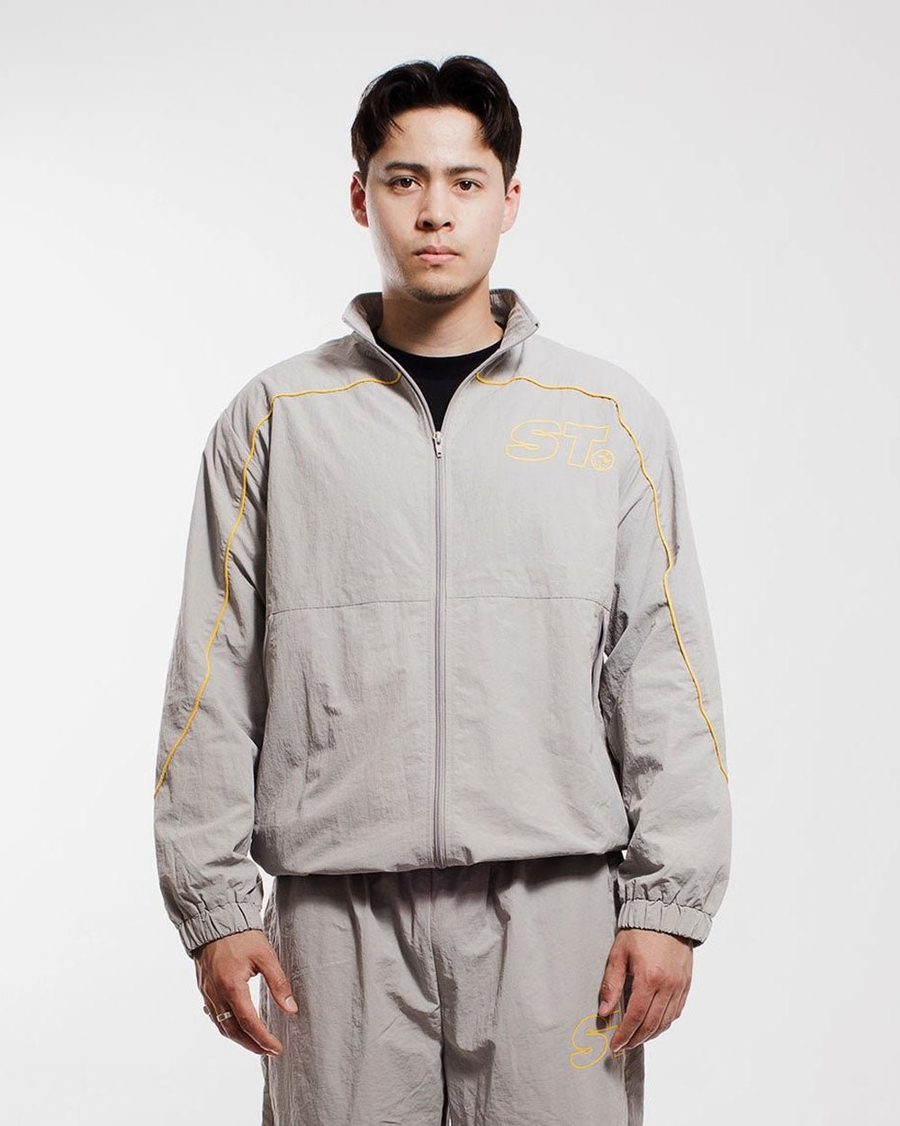 SLICE TOWN Golf Track Jacket, Slate · view 1 of 4