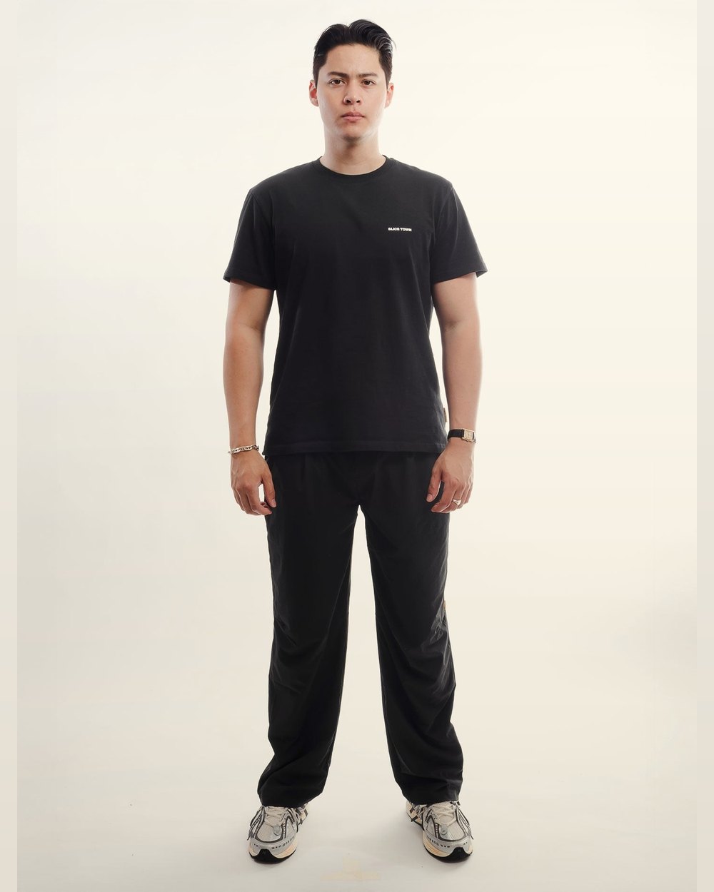 SLICE TOWN Regular Fit Tee, Black · view 2 of 4