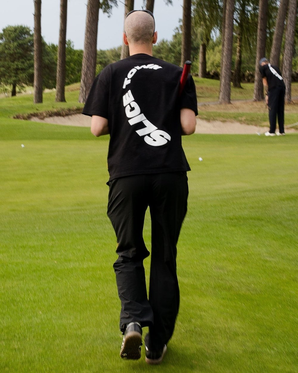 SLICE TOWN Relaxed Fit Tee, Black · view 3 of 5